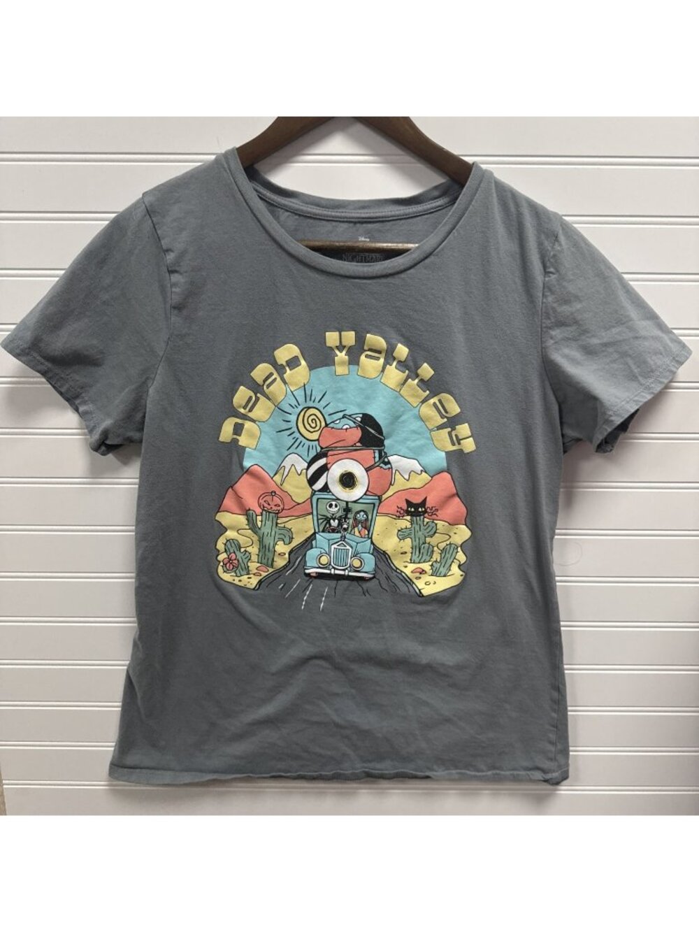 DISNEY Nightmare Before Christmas DEAD VALLEY tee BoxLunch Exclusive Gray Sz XL